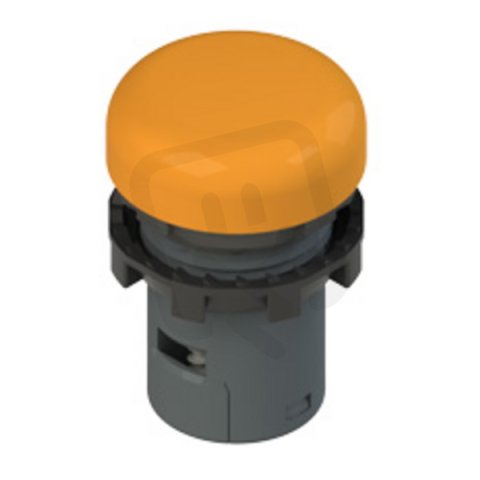 LED monolitická signálka, plast. kroužek, 12-30 V AC/DC, oranžová, bez symbolu