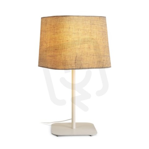 PERTH stolní béžová/bílá 230V E27 15W RENDL R13663