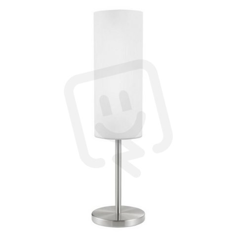 Stolní svítidlo TROY 3 matný nikl/bílá 40W IP20 EGLO 85981