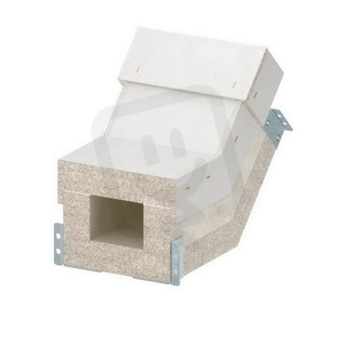 OBO PLCS VR090810 Svislý oblouk stoupající pro PYROLINE Con 100x80 šedá