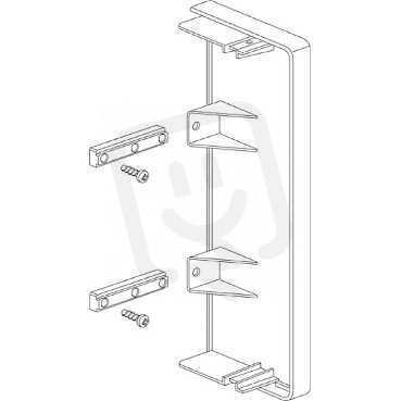 Schneider ISM11454 Stop end 155x55, alu metallic, koncový díl