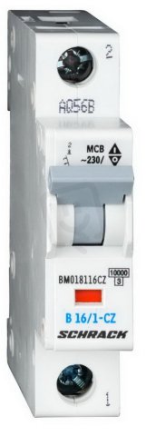 Instalační jistič 10 kA, B 16A, 1P, před