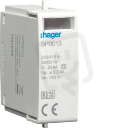 Výměnný modul L-N(PEN) pro SPB117, 20 kA HAGER SPB013