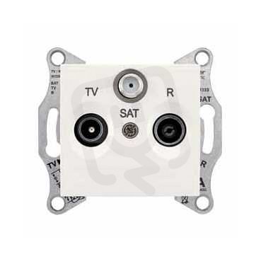 Sedna Zásuvka TV-R-SAT průběžná 8 dB, Cream SCHNEIDER SDN3501223