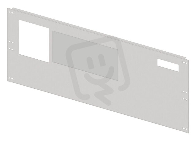 Přední panel s výřezy a PVC krytem, šířk