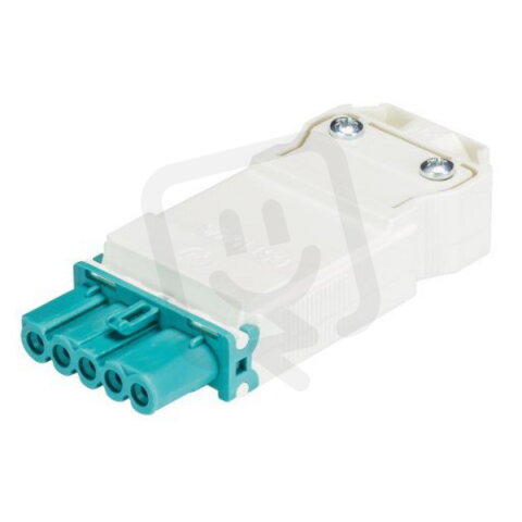 zásuvka na kabel, 5-pól, gesis mini, barva tyrkisová WIELAND 91.951.4653.0