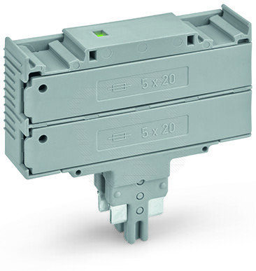 Dvojitý pojistkový modul 230V šířka 10,4mm šedá WAGO 2003-911/1000-923