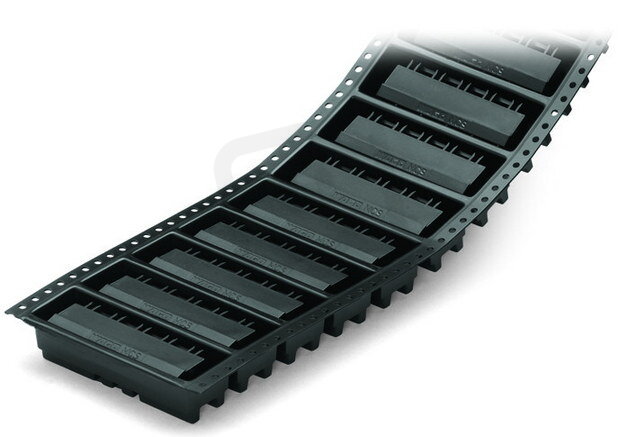 Konektor s pájecími piny THR, pájecí kontakt 1,2x1,2 mm, úhlové, černá 7pól.