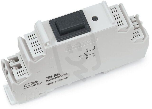 Modul spínačů Spínací napětí AC 250V Spínací proud 16 A WAGO 789-804