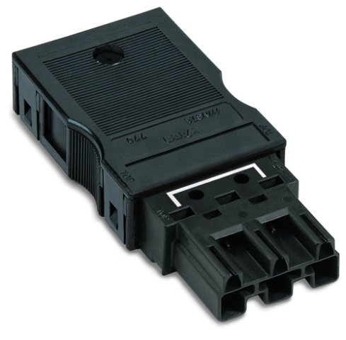 Můstkový konektor, S namontovaným pouzdrem s odl. tahu, 3pól., černá