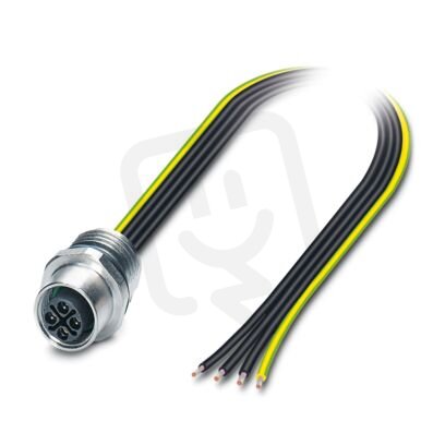 Přístrojový konektor zpředu stěny SACC-E-M12FSS-4CON-M16/2,5 PEX 1239577