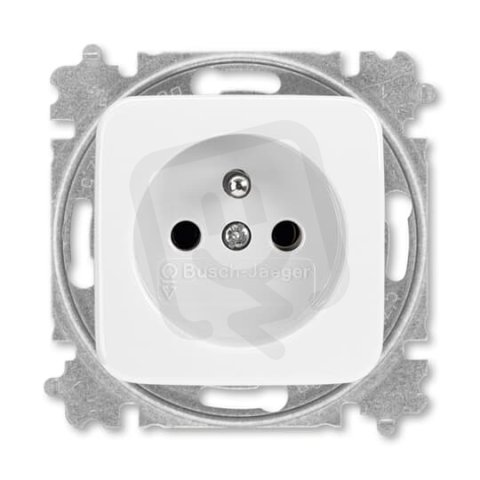 ABB REFLEX Zásuvka chráněná bezšroubová alpská bílá 5519B-A02347 B