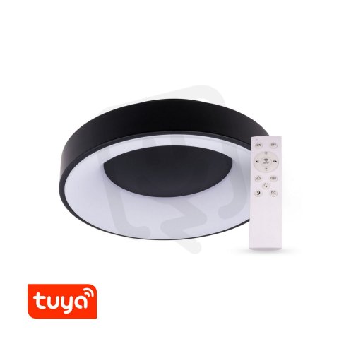 ZULU KPT48-B černé kulaté TUYA+RF CCT LED svítidlo T-LED 105556
