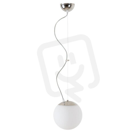Závěsné svítidlo se skleněným stínidlem OSMONT ADRIA L1 7W IP40 E27 chrom
