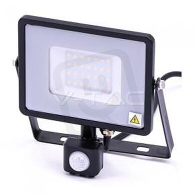 30W LED Sensor Floodlight SAMSUNG CHIP Cut-OFF Function Black Body 3000K VT-30-S