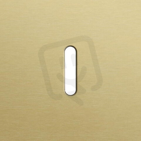 Jednoduchý čelní panel, NIKO Rocker alu GOLD BRUSHED 227-56101