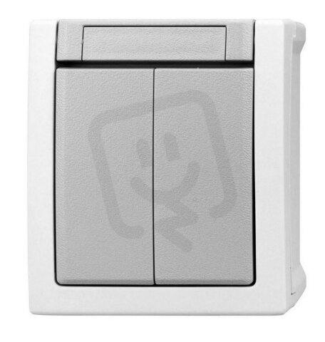 Nástěnný spínač č.5, bezšroubové svorky, IP54 SCHRACK EV210009--