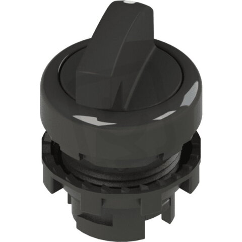 Přepínač Dlouhá páka, d22mm, 2, černá, plast, černá, IP67 PIZZATO E21SE22AVA11AB