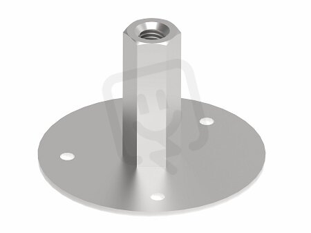 Zemnící patka pro připojení M10/M12, L50mm, materiál V4A GROMTOR 291115
