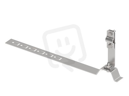 Držák vedení s příchytkou L330 pod střešní krytinu na drát d8/10mm, Inox 405713