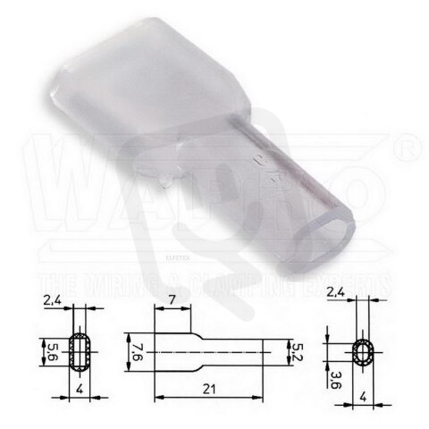 KRT2-48-PVC-CL kryt pro lisovací konekto