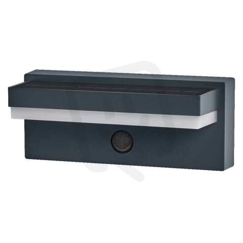 ENDURA STYLE SOLAR+USB ROBUST SENSOR Wall IP54 USB Dark Grey OSRAM 4099854415715