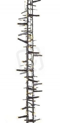 LED vánoční řetěz - ježek, 8m, teplá bílá, časovač