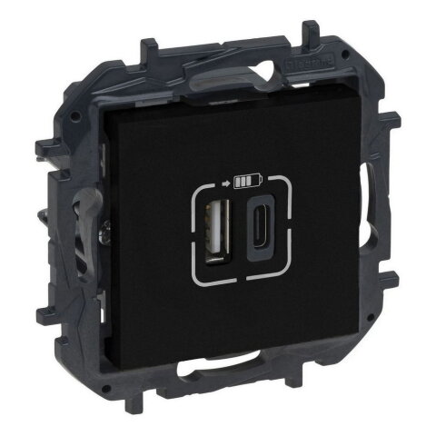 NILOE S.NABÍJEČKA USB A+C ČER. LEGRAND 863540B