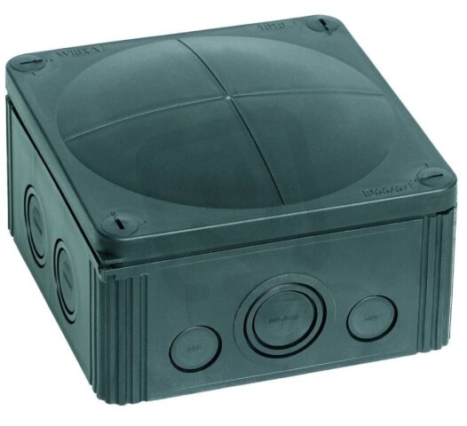 Krabice rozvodná COMBI 1010 PP BK RAL9005 IP66/67 prázdná WISKA 10062214