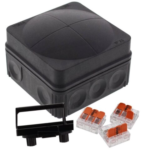 Krabice rozvodná COMBI 108 BK / 3-221-413 PP IP66 WISKA 10111273