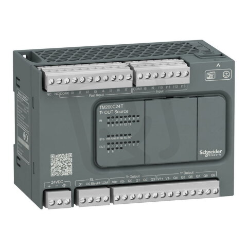 PLC Modicon M200, 24VDC, 14DI, 10DO PNP,