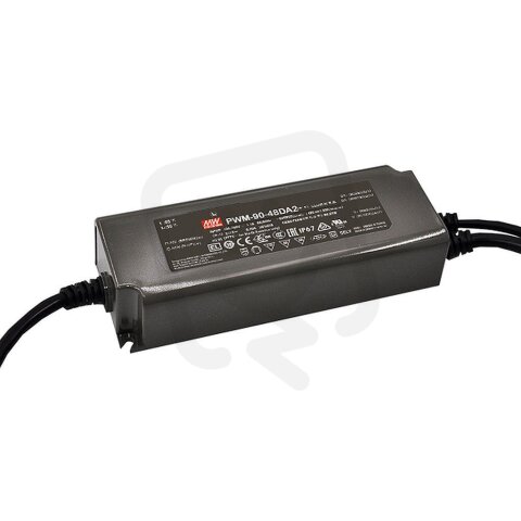 Stmívatelný zdroj pro LED 90W 48V 1880mA MEAN WELL PWM-90-48DA2