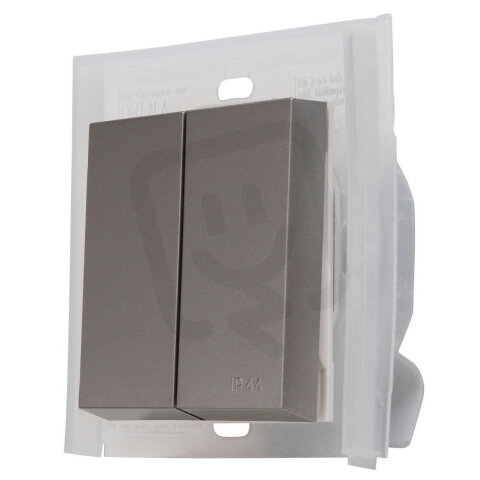 493647001 HK07 IP44 - Double rocker pad,