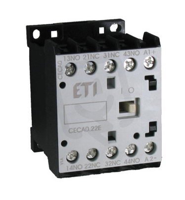 Miniaturní stykačové relé CECA0.40-24V DC, 4p, 4xNO,10A ETI 004646013