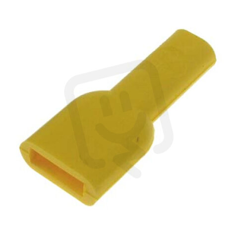 Kryt objímky jednop. 63mm PVC žlutá tepl
