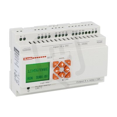 Progr. relé 12I/8O 12-24VDC ETH.+RS485