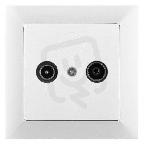 Zásuvka RTV, koncová 6db PREMIUM K TV+R GREENLUX GXKP041