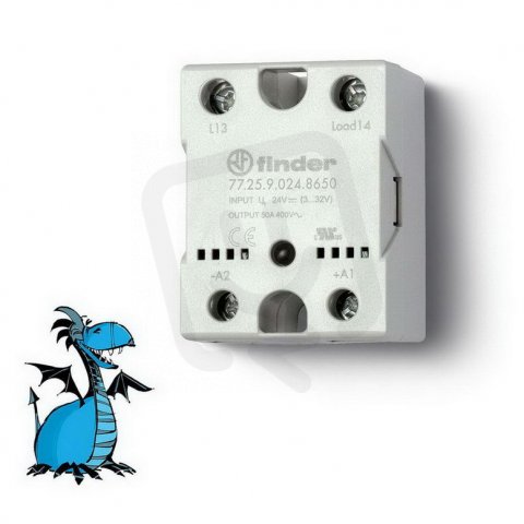 Polovodičové relé, 1Z/25A, 24V DC, sp_nula FINDER 77.25.9.024.8650