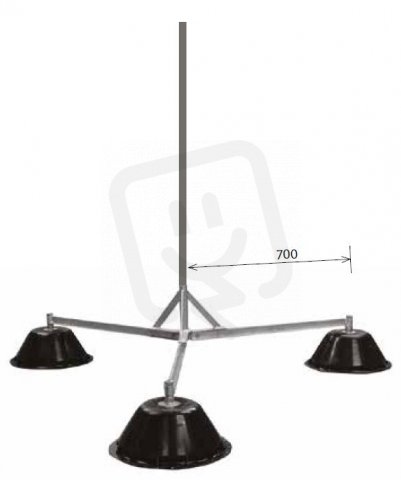 Stojan pro jímací tyč (velký/700) Kovoblesk 30335