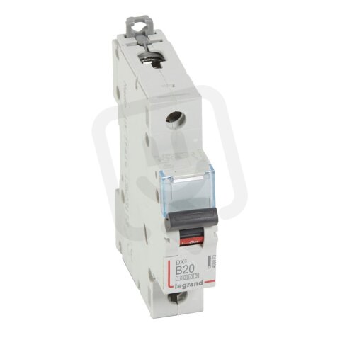 DX3 JISTIČ, 1 PÓLOVÝ, CHAR. B,20A 10000A/16KA LEGRAND 408873