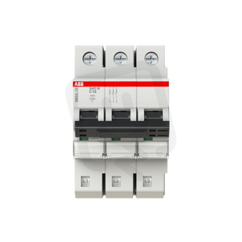 S403M-C16 Jistič 3p char.C 16A Icn 10kA ABB 2CCS573001R0164