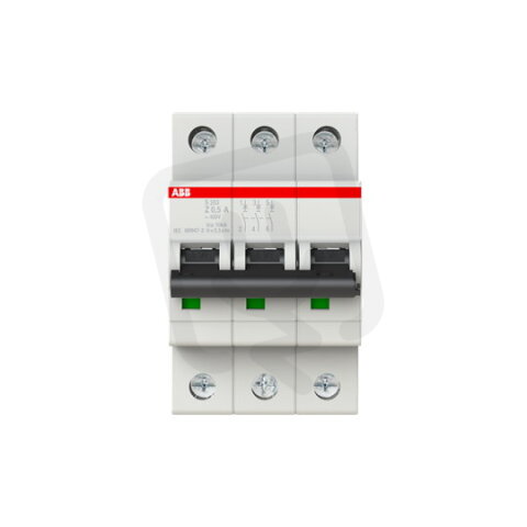 S203-Z0,5 3 fázový jistič 0.5 A char. Z 6kA ABB 2CDS253001R0158