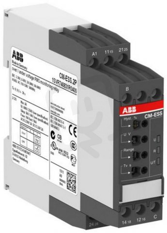 ABB CM-ESS.2P 3-600V se zpožděním,0-30s,24-240VAC/DC,2c/o,pružinové svorky