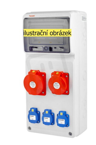 Zásuvková skříň ZSF30200000.0/3951 IP44 jištěná bez chrániče FAMATEL v460