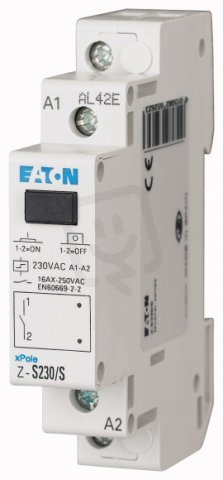 Eaton 265262 Impulsní relé, tlačítko, 230 V~, 1zap. kont. Z-S230/S