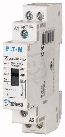 Eaton 267977 Instalační relé 24V AC,3 zap.kont.,mechanická předvolba