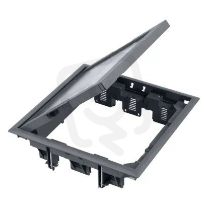 Podlahová krabice FB čtvercová 12×K45 5mm šedá 85mm116mm IK08 FB34005/1