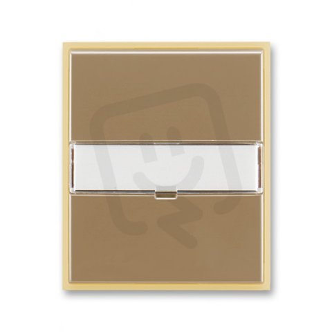 Kryt vypínače s popisovým polem 3558E-A00610 25 kávová/led. opálová Element ABB