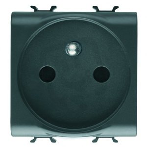 Zásuvka FR 2P+E 16A 250V, černá GEWISS GW12247