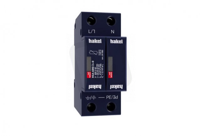 Svodič rázového přepětí HSA-600/2+0 SPD typ 2+3 HAKEL 24583